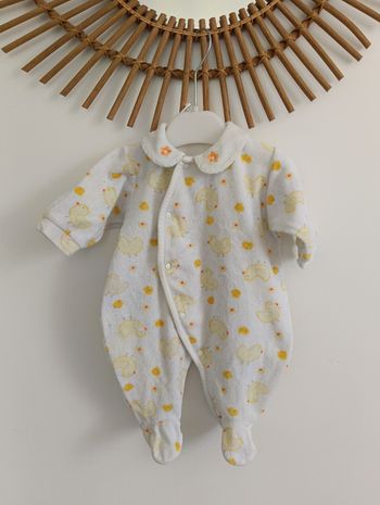 Pyjama grenouillère vintage poussin 1mois 