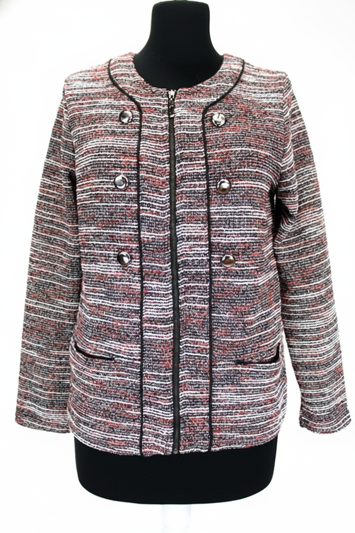 Veste Chic Marron/Écru