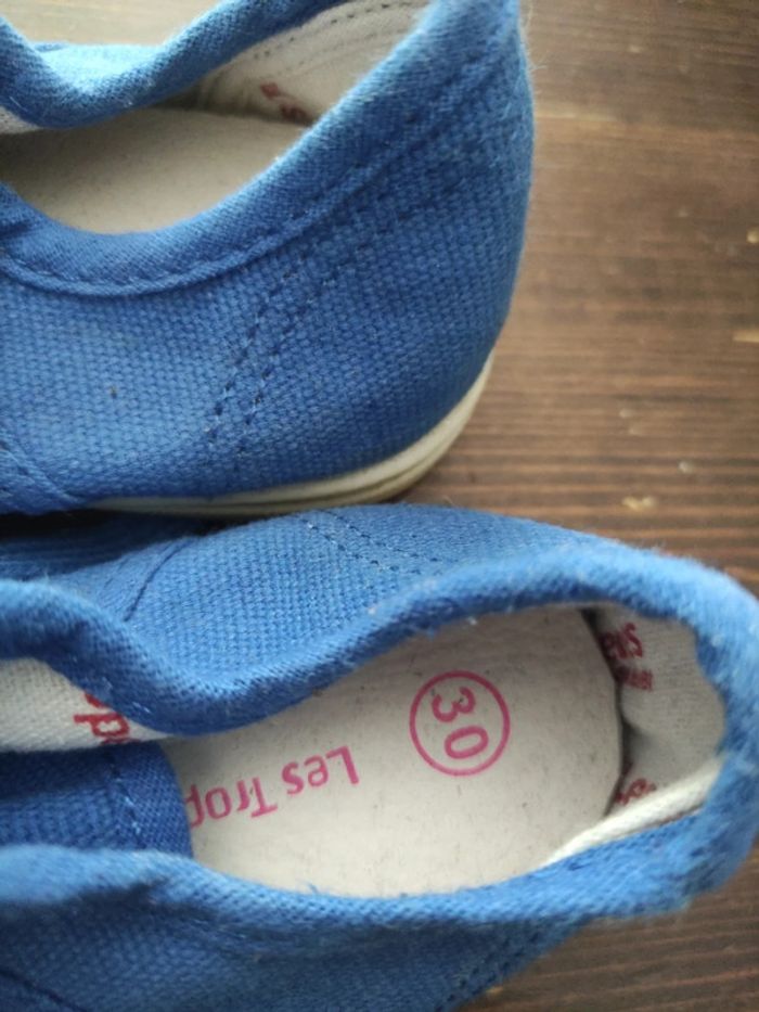 Tennis en toile les tropéziennes pointure 30 neuves - photo numéro 3