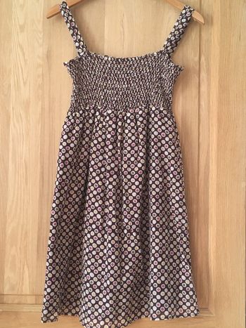 Robe d’été à bretelles femme Promod à pois violet blanc multicolore