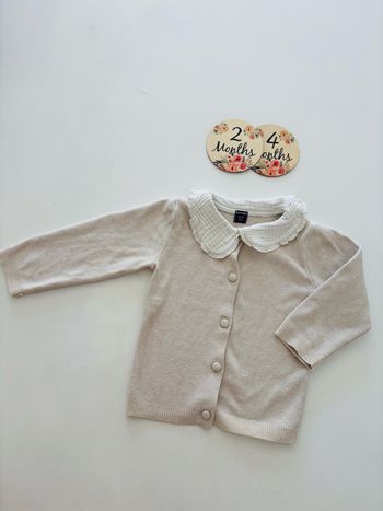 Gilet à col fille