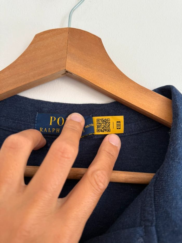 Polo Ralph Lauren Homme Bleu marine taille xl Classic Fit top etat - photo numéro 8