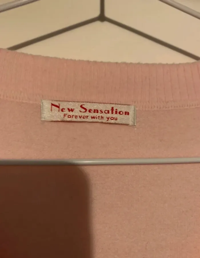Pull rose à losanges New Sensation T M - photo numéro 4