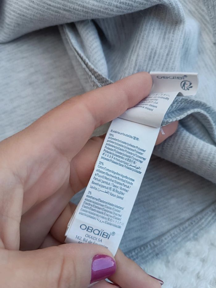 🔸Robe sans manches grise Obaïbi - 18 mois🔸 - photo numéro 5