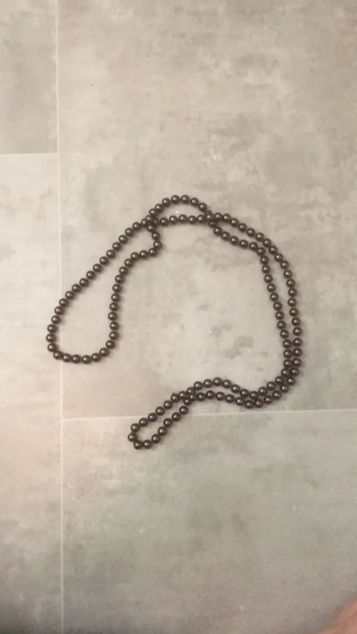 Long collier perles