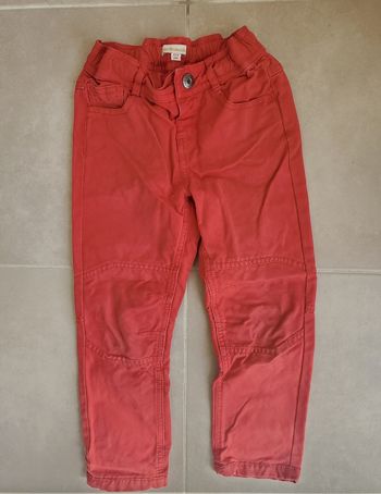 Pantalon rouge Verbaudet 4 ans