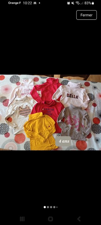 Lot 7 sous-pull 👧 Okaïdi Tao taille 4 ans