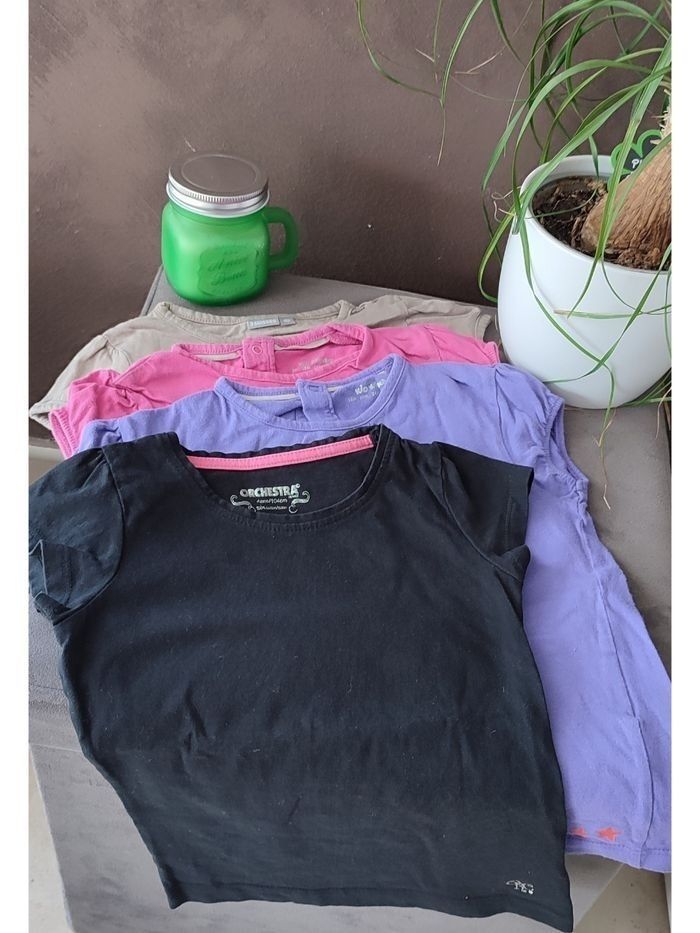 Lot 4 tee-shirts manches courtes 4 ans - photo numéro 1