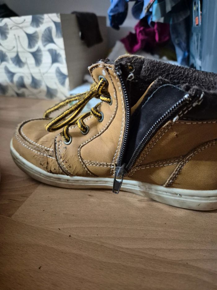 Chaussures montantes camel - photo numéro 4