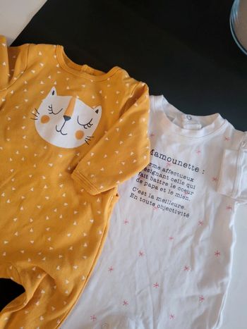 Lot de 2 Pyjamas bébé Coton