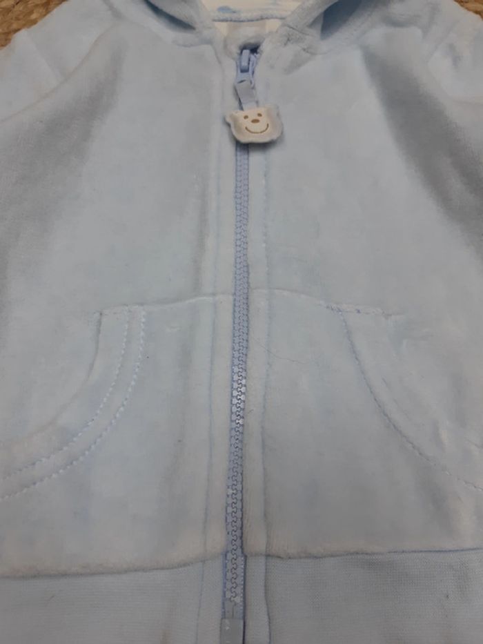Gilet zippé à capuche Baby Club 68 cm - photo numéro 4