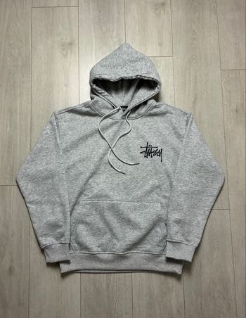 Sweat à capuche Stüssy gris femme - Taille M
