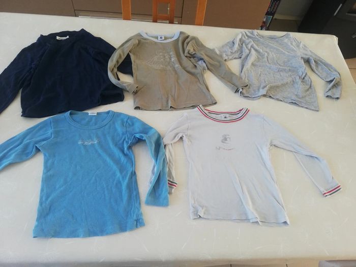 Lot 5 maillot de corps 6 ans marques diverses