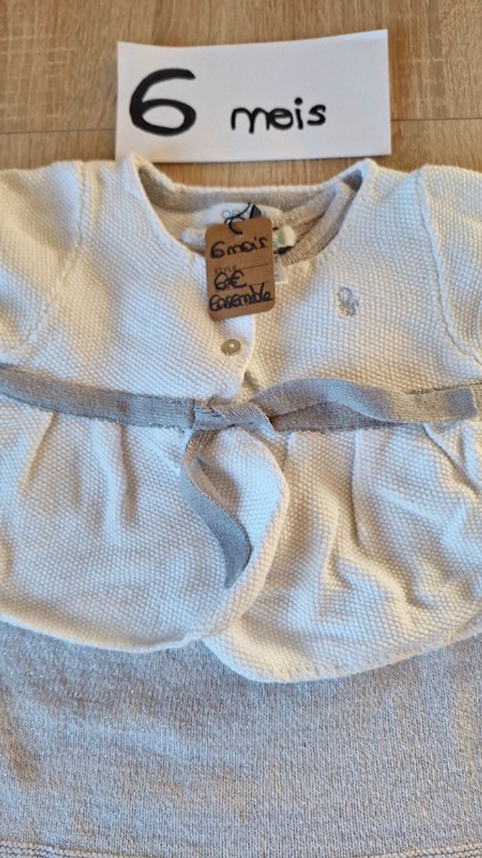 🌜 Ensemble robe cardigan 6 mois. #lunaGL6mois🌛 - photo numéro 2