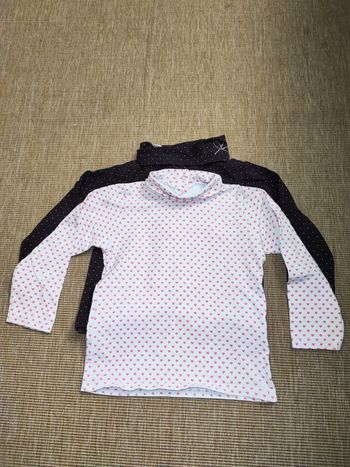 Lot de 2 tee shirts col roulé 3 ans