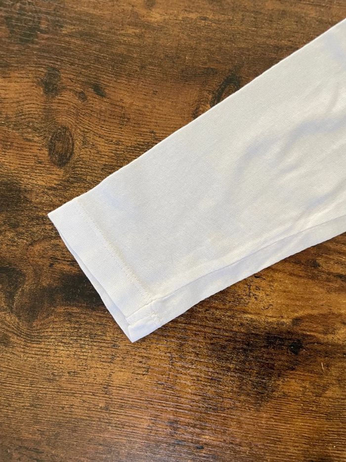 Sous pull ou teeshirt manches longues blanc - photo numéro 3