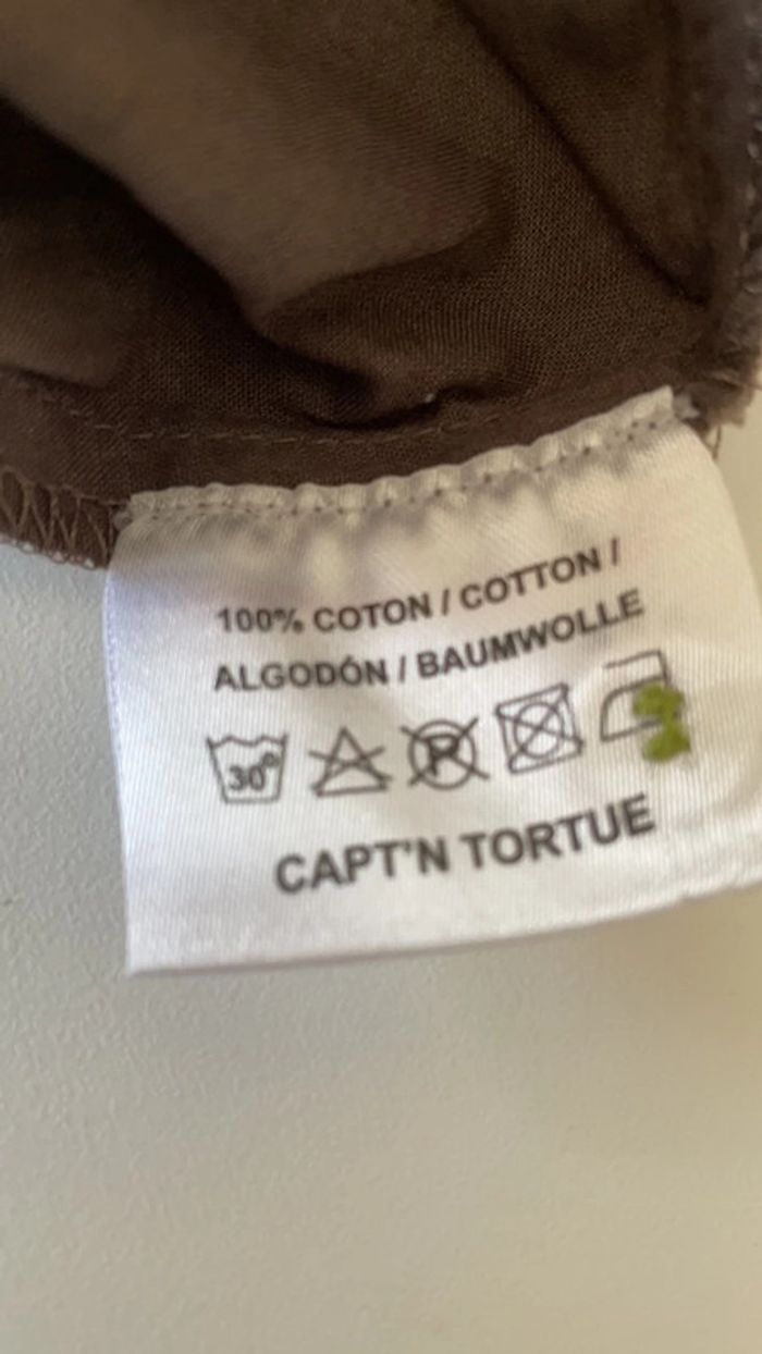 Capt’n tortue. TEE shirt marron MC 10ans - photo numéro 6