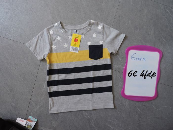 tee shirt taille 6 ans