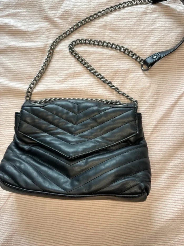 Sac à main bandoulière noire - photo numéro 2