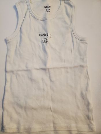 Débardeur blanc kiabi 2 3 ans