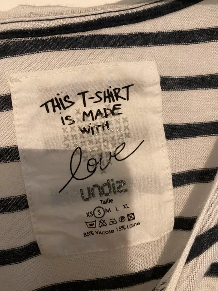 TEE shirt demi manche Undiz taille S - photo numéro 3
