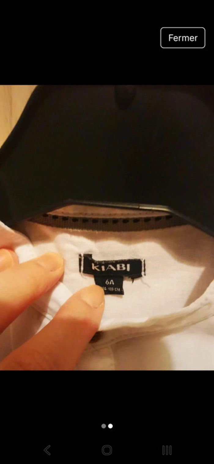 Chemise Kiabi 6 ans
Portée une fois - photo numéro 2