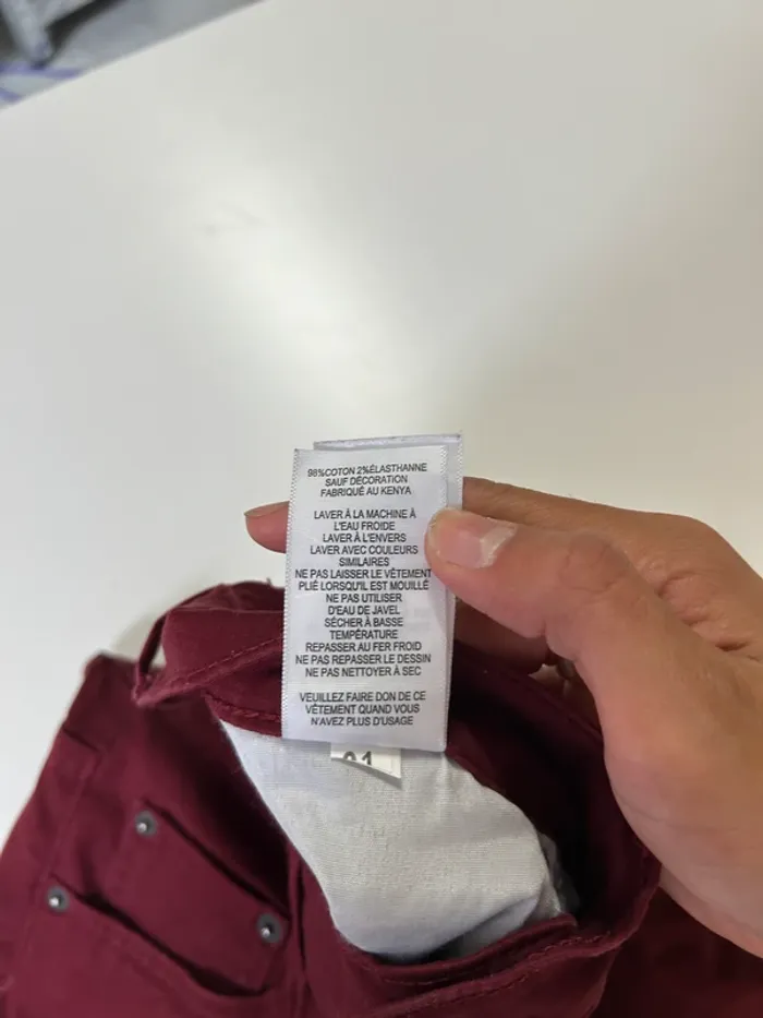 Jean Levi's Homme Bordeaux W33 L28 | 511 Slim | Très Bon État | BP196 - photo numéro 8