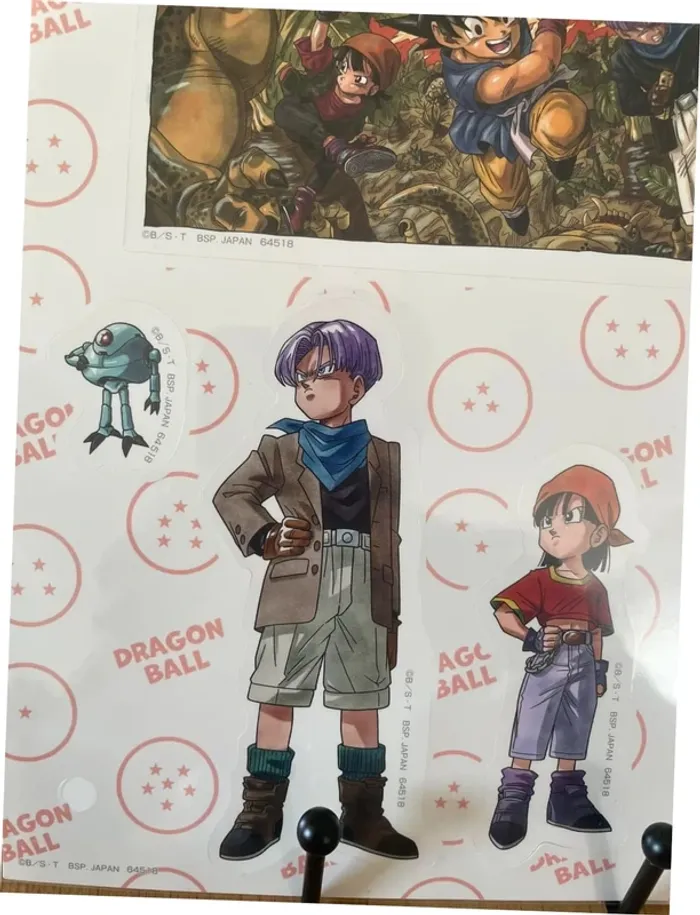 Dragon Ball - Sticker sheet Goku Pan Trunks - Ichiban Kuji Snap Collection (Lot H) - photo numéro 3