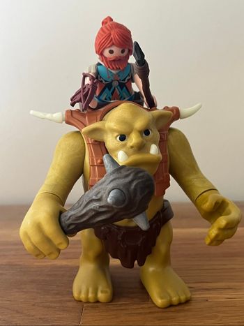 Playmobil Knights 9343 Troll géant et soldat nain