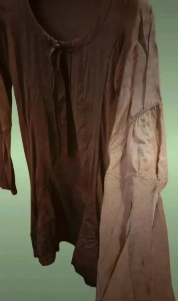 Jolie robe marron manches longues - photo numéro 5