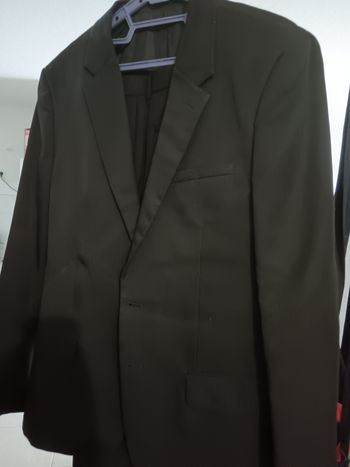 Costume homme veste et pantalon noir taille 40 Kiabi