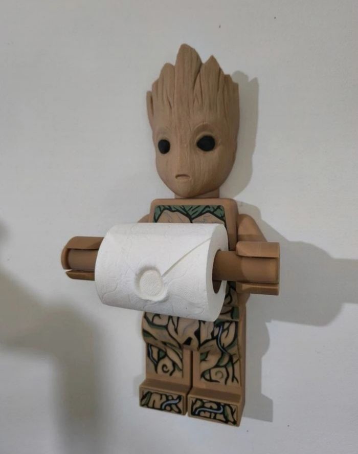 Dévidoir papier toilette style Lego groot