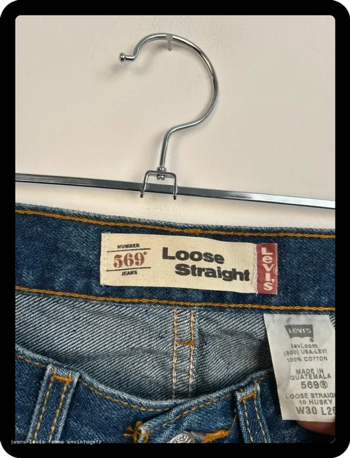 Jean Levi's Homme 569 Loose Straight Bleu | W30 L26 FR40 | Très Bon État | BP133 - photo numéro 3