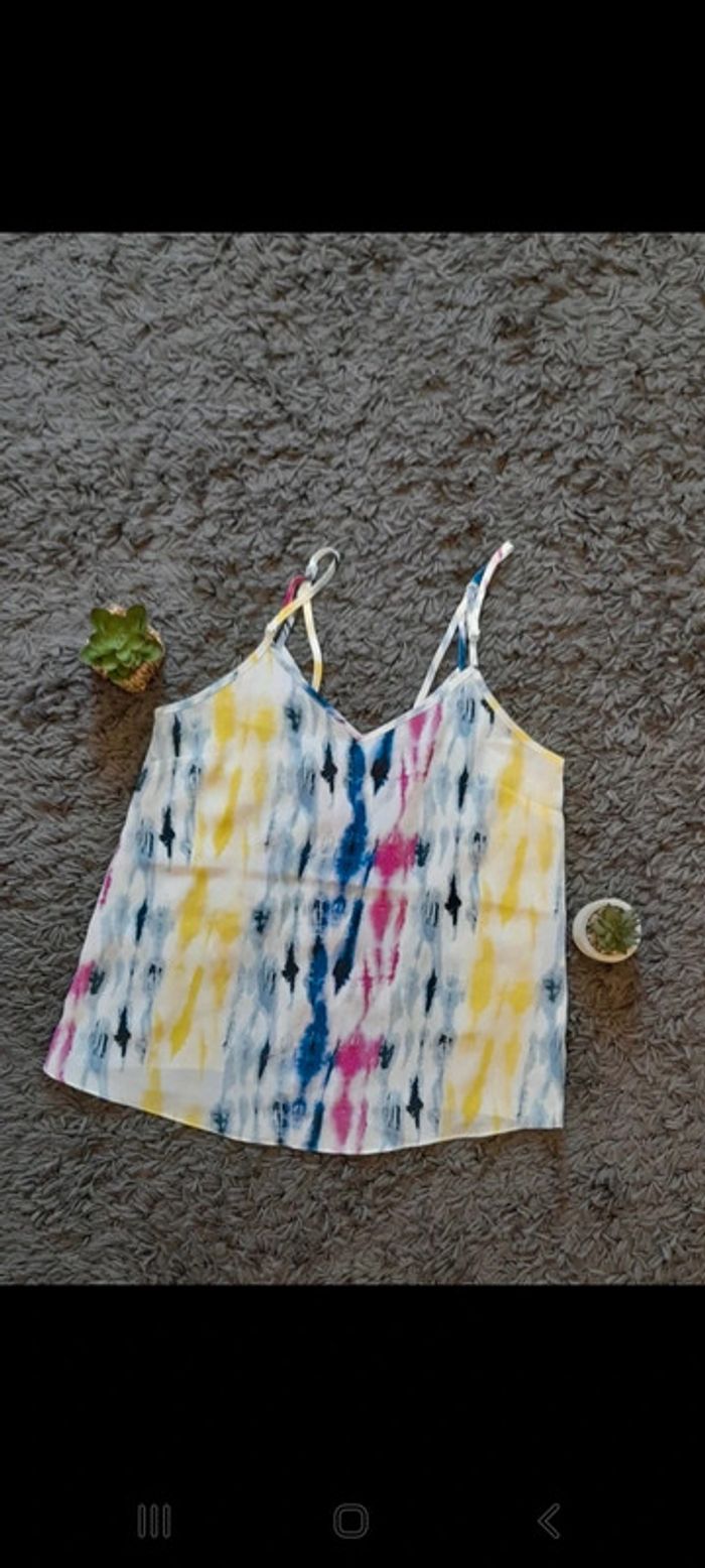 Top caraco multicolore - photo numéro 3