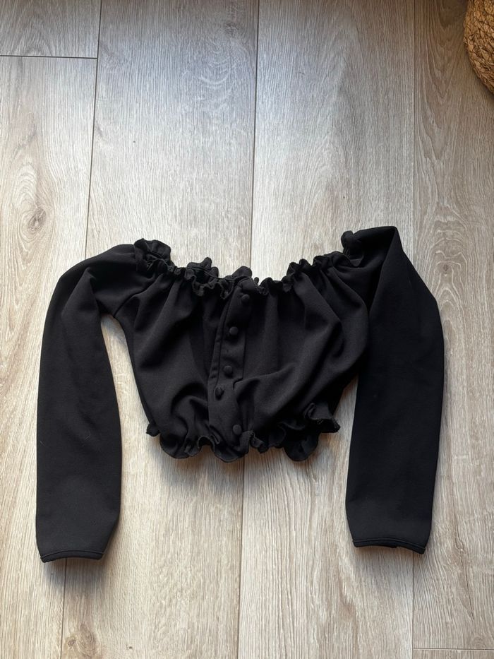 Crop top manches longues - photo numéro 2