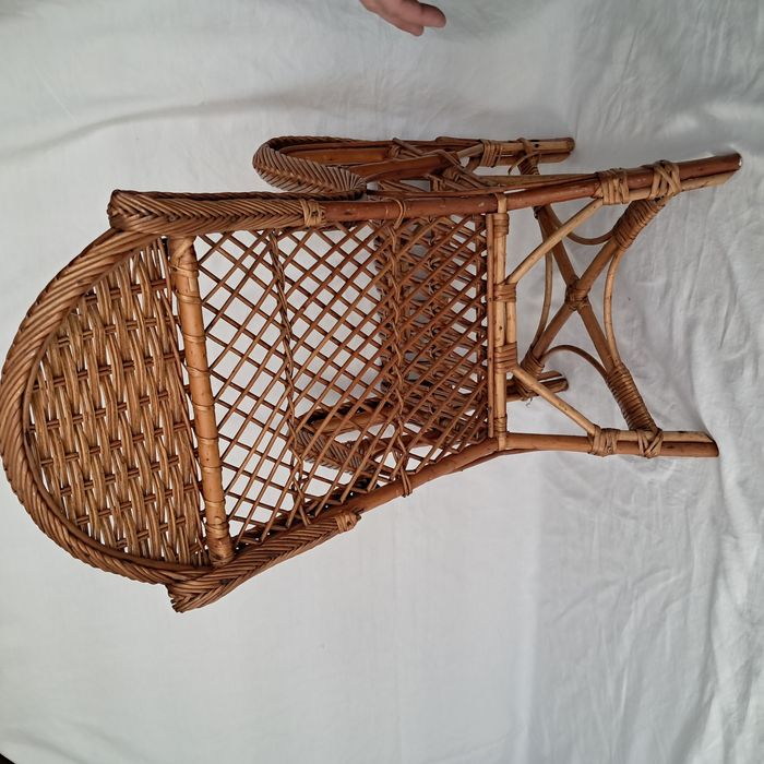 Chaise en rotin enfant ancien - photo numéro 4
