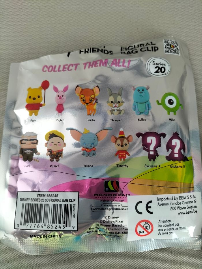 🩵 Bag clip Sulley de Monstres et Cie - Disney - Neuve 🩵 - photo numéro 4