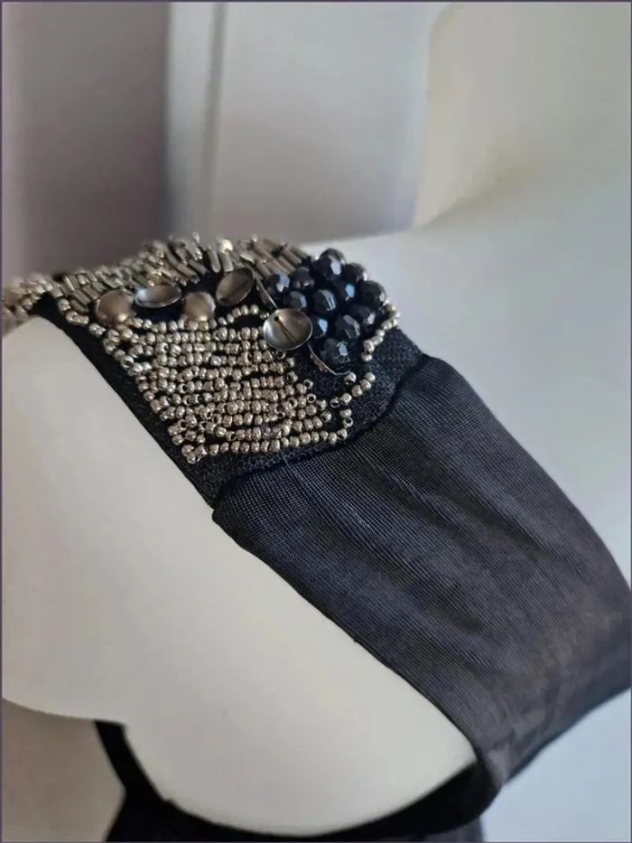 Magnifique robe de soirée noire sexy et asymétrique - Taille S - Bitter Sweet - photo numéro 6