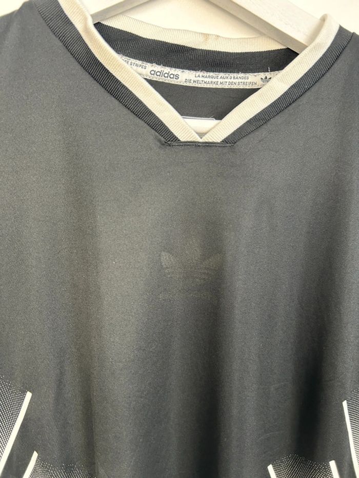 Maillot Homme Adidas Noir & Blanc S | Très Bon État | Style Sport & Vintage | TN140 - photo numéro 3