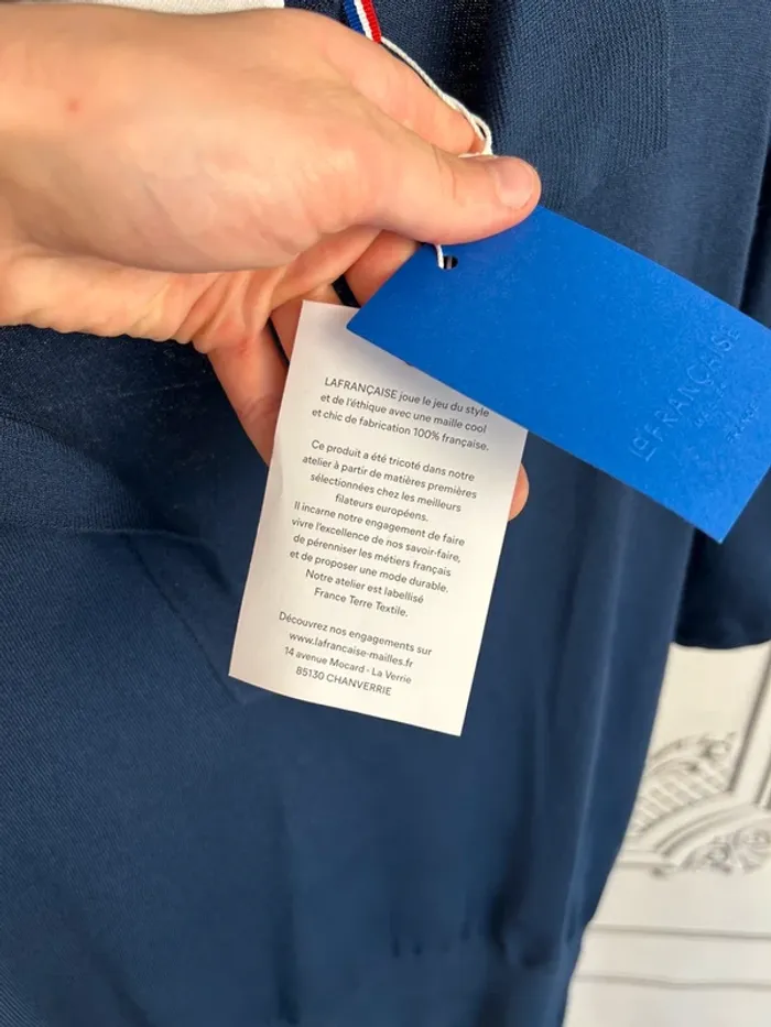 Polo maille La française M neuf - photo numéro 4