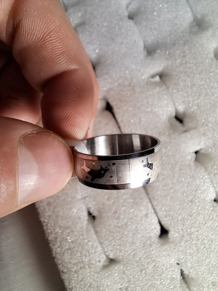 Bague acier inoxydable argentée - photo numéro 3