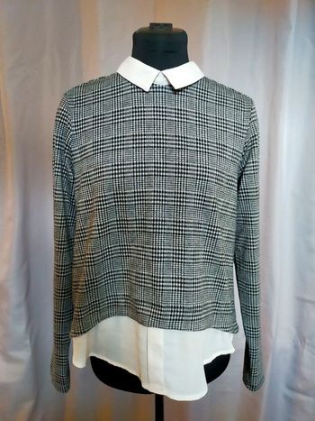 Haut à col chemise effet superposé – FB Sister – Femme – Taille S