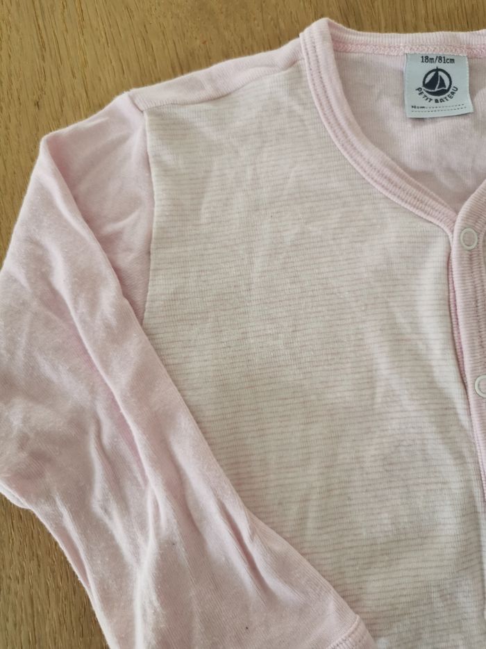 Pyjama rose été bébé fille 18mois petit bateau Tbe - photo numéro 2