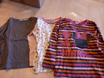 Lot t-shirt manches longues 4ans