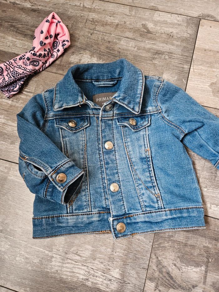 Veste en jean 6-9 mois - photo numéro 2