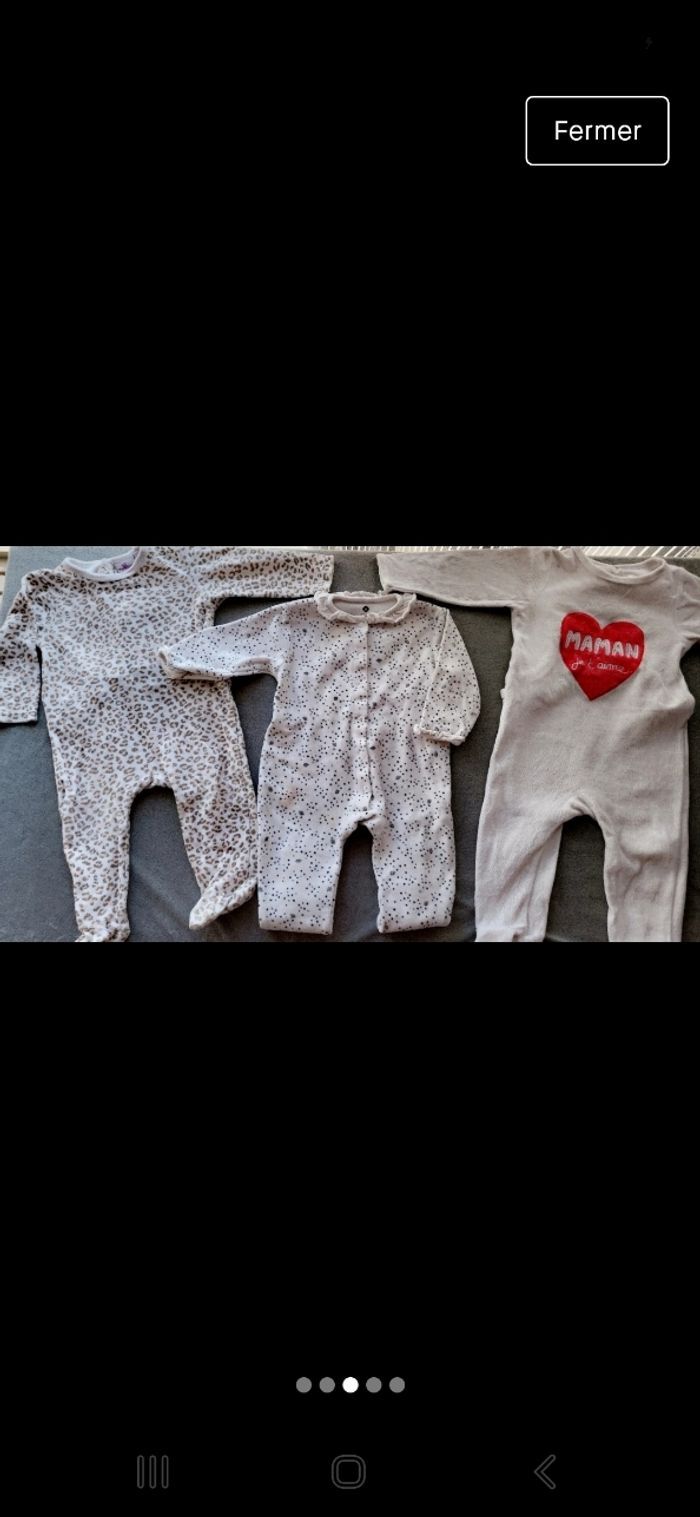 Lot de 13 babygros/pyjamas bébé - photo numéro 4