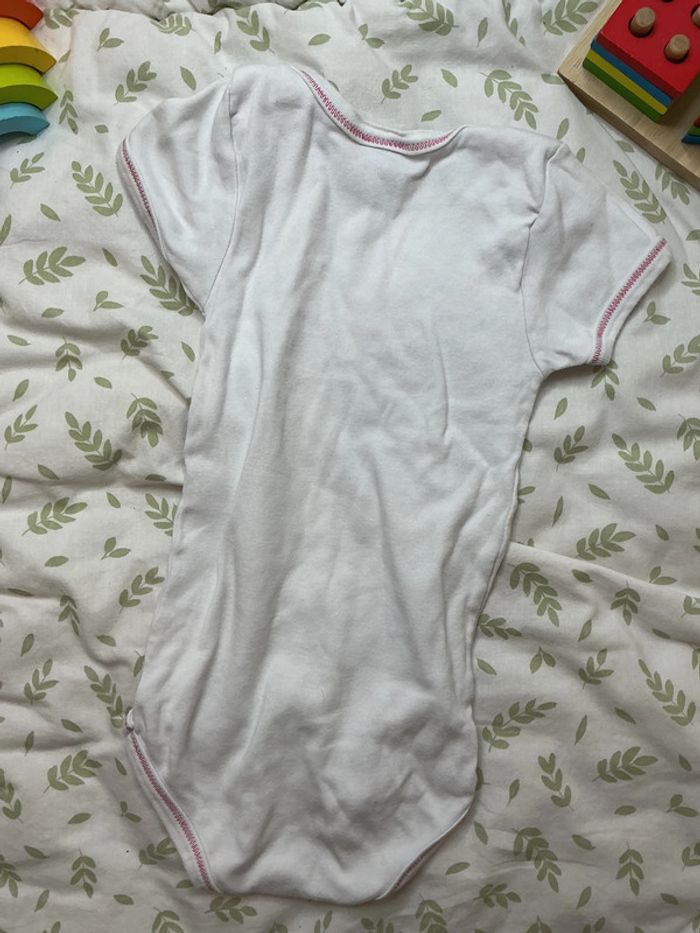body manches courtes blanc dessin fraise devant 24 mois petit bateau - photo numéro 6