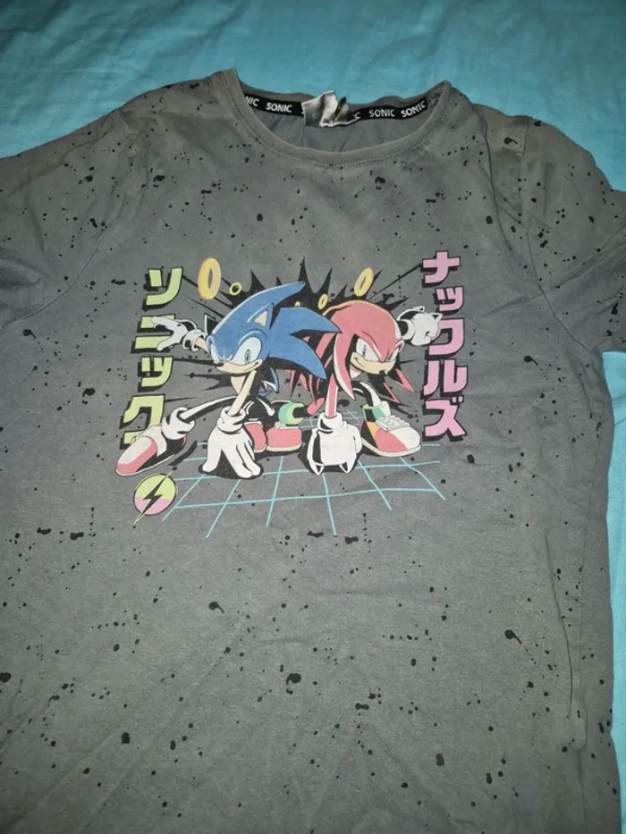 Tee shirt sonic 12ans - photo numéro 2