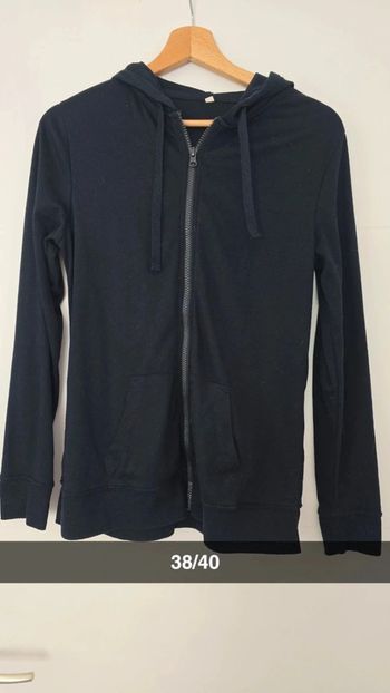 Sweat zippé noir