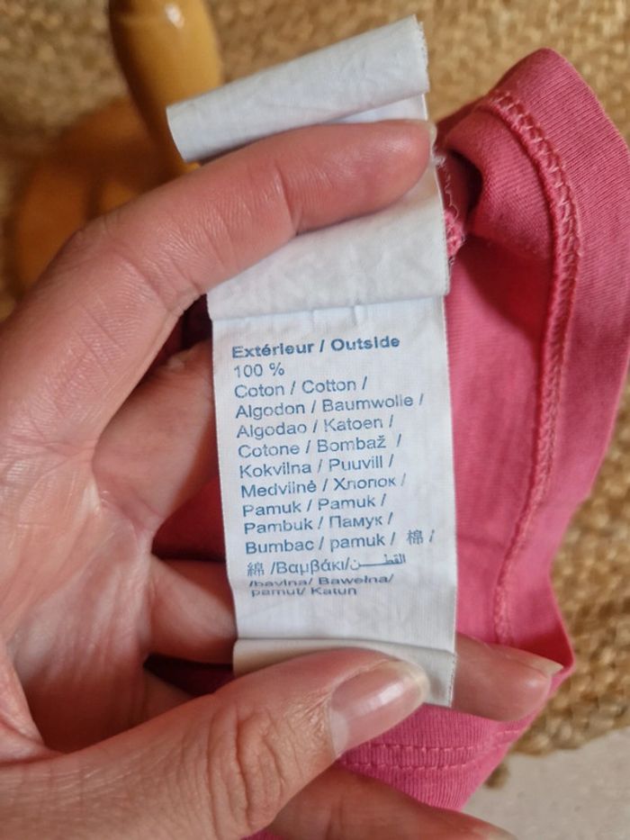 Jolie tee-shirt rose fraise fille obaibi 23 mois 86cm - photo numéro 7